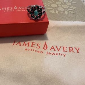 James Avery Flores turquoise ring size 9.5